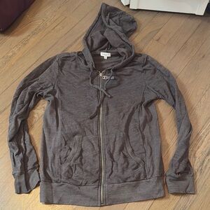 Alternative Apparel Gray Zip-Up Hoodie